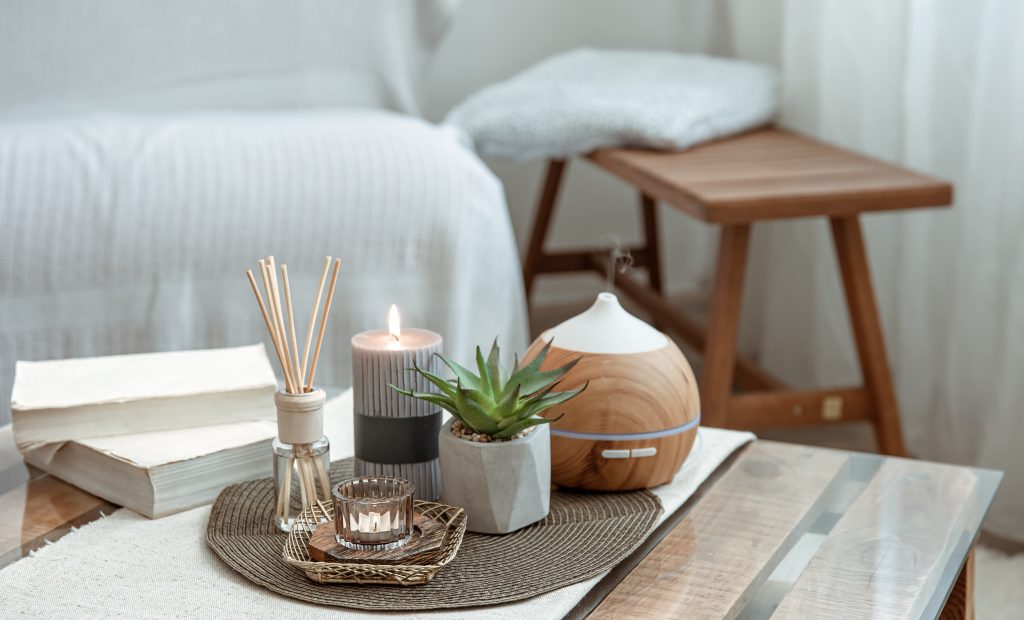 incence, candle, and diffuser